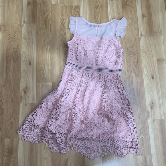 Pink Lace Dress | Size 4 - Picture 2 of 3